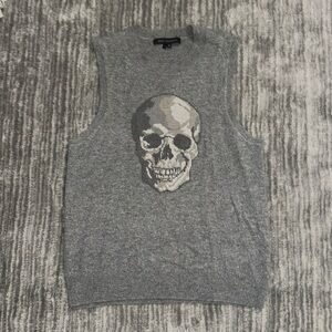Skull Cashmere Sweater Vest